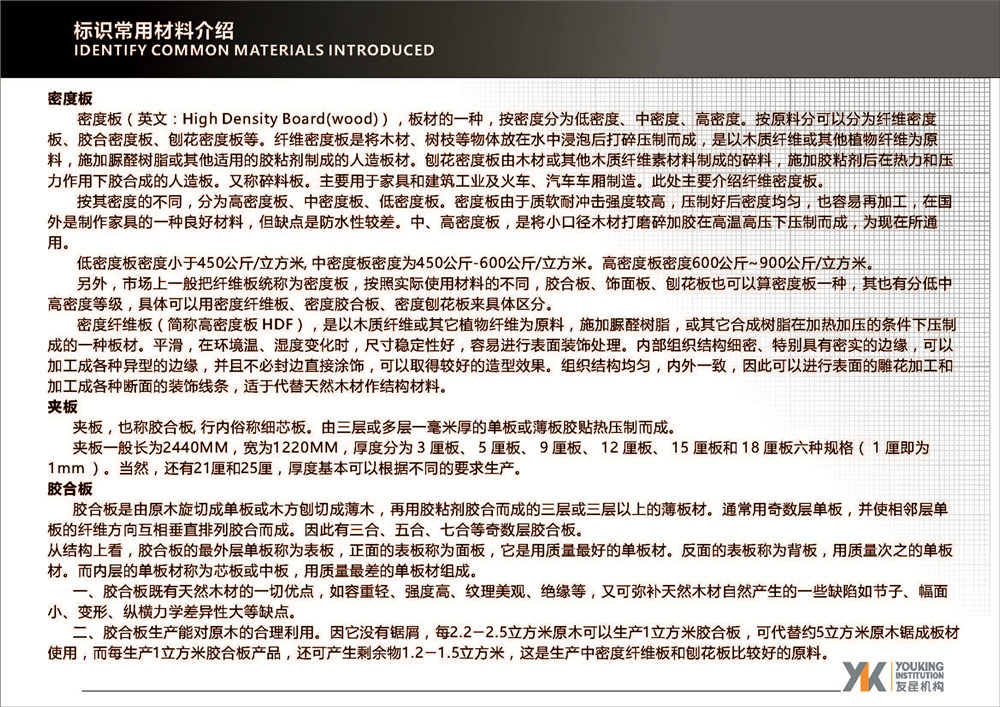 標(biāo)識常用材料介紹