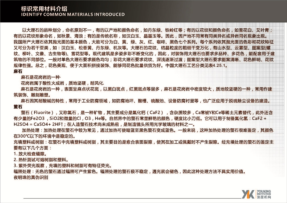 標(biāo)識常用材料介紹